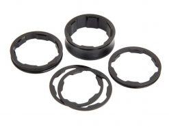 Box Two Stem Spacer Kits - Black 1 Inch