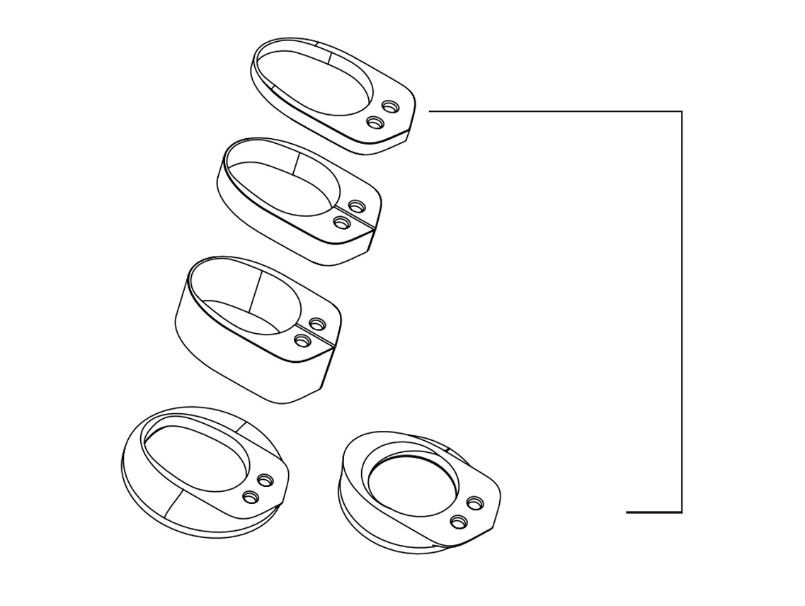 Deda Alanera Headset Spacers Nylon Kit 3 Deda Alanera Headset Spacers Nylon Kit