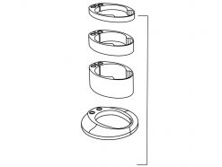 Deda Vinci Headset Nylon Spacers Kit