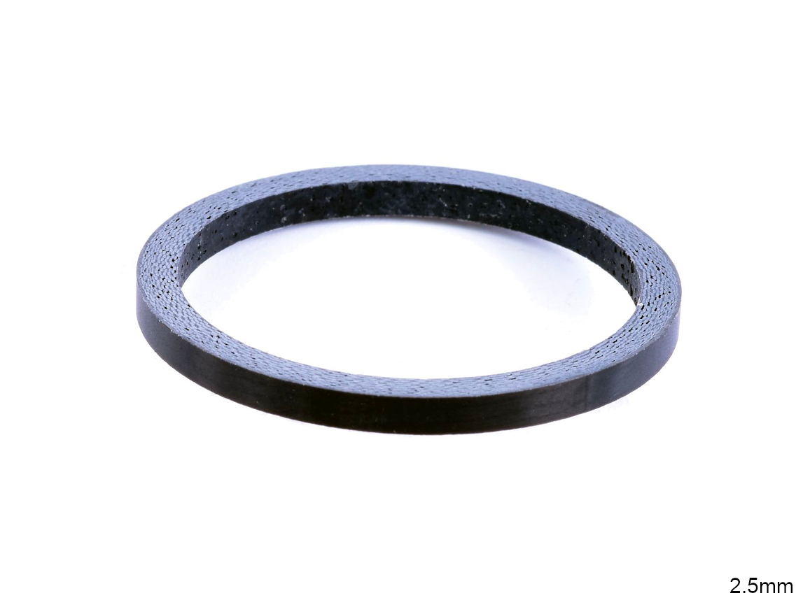 Wheels MFG 1-1/8 Carbon Headset Spacers (5pcs) 5 Wheels MFG 1-1/8 Carbon Headset Spacers (5pcs) - Image 3